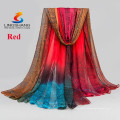 2015 Новые прибывают Мода многоцветный вышивка Бархат шифон шарфы шелковый шарф Корея напечатаны шарфы качества платок длинный плащ